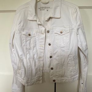GAP White denim jacket